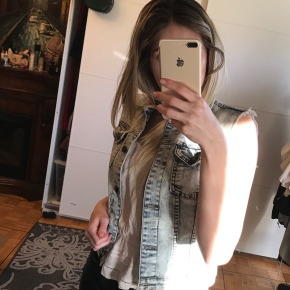 DENIM VEST - Picture 6 of 8